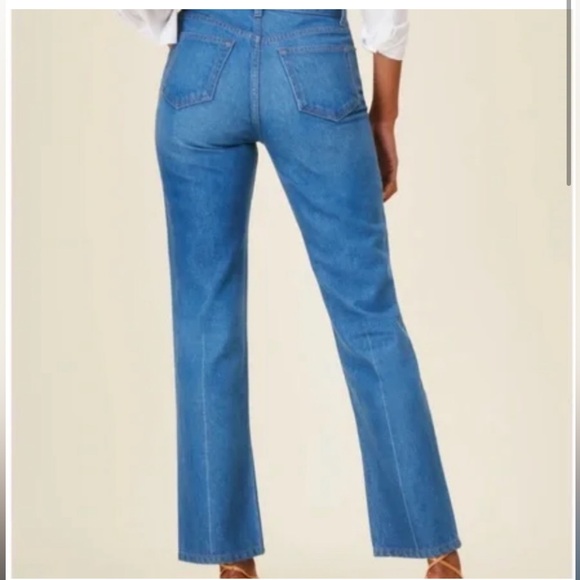 Reformation Cynthia Button Fly High-Rise Straight Jeans - Picture 2 of 8